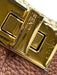Fendi Brown & Cream Leather & Raffia Gold hardware Blanket Stitch Top Handle Bag Brown & Cream / Medium