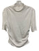 Nation Size XS White Cotton Short Sleeve Ruched high neck Top White / XS