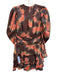 Ulla Johnson Size 00 Purple, Pink, Green Silicone Long puff sleeve Tie Dye Dress Purple, Pink, Green / 00