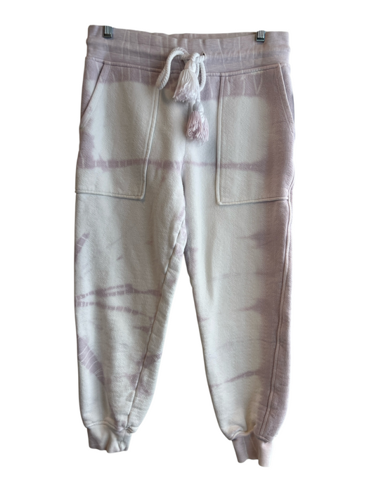 Ulla Johnson Size P White & Purple 100% Cotton Drawstring Exterior Pocket Pants White & Purple / P