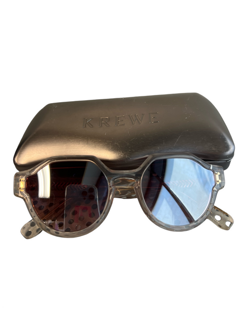 Krewe Clear round Mirrored Sunglasses Clear