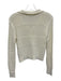 Frame Size XXS Cream White Rayon Blend Long Sleeve Open Knit Collar Sweater Cream White / XXS