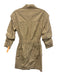 Derek Lam 10 Crosby Size 00 Khaki Beige Cotton Buttons Elastic Waist Mini Dress Khaki Beige / 00