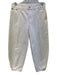 Tibi Size 24 White Cotton Denim Zip Fly Mid Rise Barrel Leg Crop Jeans White / 24