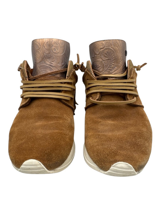 Esse Ut Esse Shoe Size 36 brown, olive green, white Leather Upper Suede Sneakers brown, olive green, white / 36