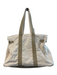 Dallas Hill Beige Canvas Gold hardware Double Strap Tote Bag Beige / M