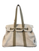 Dallas Hill Beige Canvas Gold hardware Double Strap Tote Bag Beige / M
