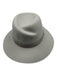 Rag & Bone Slate Gray Wool Calf Suede Wide Brim silver hardware Fedora Hat Slate Gray / Small