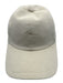 Aurelien Ivory White Cotton Adjustable Corduroy Baseball Hat Ivory White / Medium