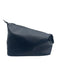 Beranger Navy Blue Faux Leather Zip Close Snap Button Bag Navy Blue / Small