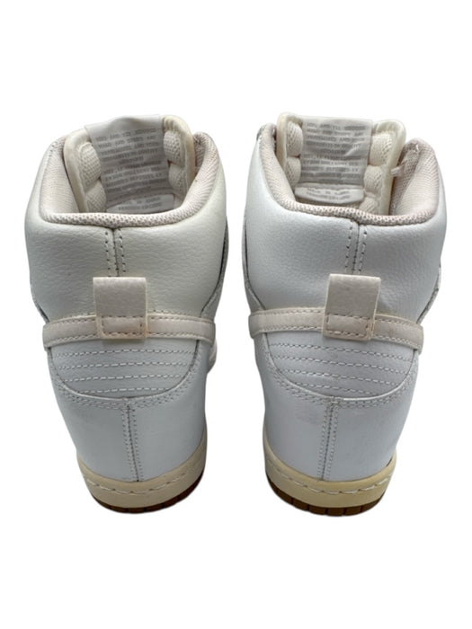 Nike Shoe Size 6 White Leather Upper Perforated Wedge High Top Lace Up Sneakers White / 6