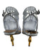 Bottega Veneta Shoe Size 36 Silver & Gold Leather Upper Metallic Sandals Silver & Gold / 36