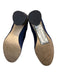 Stuart Weitzman Shoe Size 5.5 Dark Blue Leather Upper Suede Block Heel Boots Dark Blue / 5.5