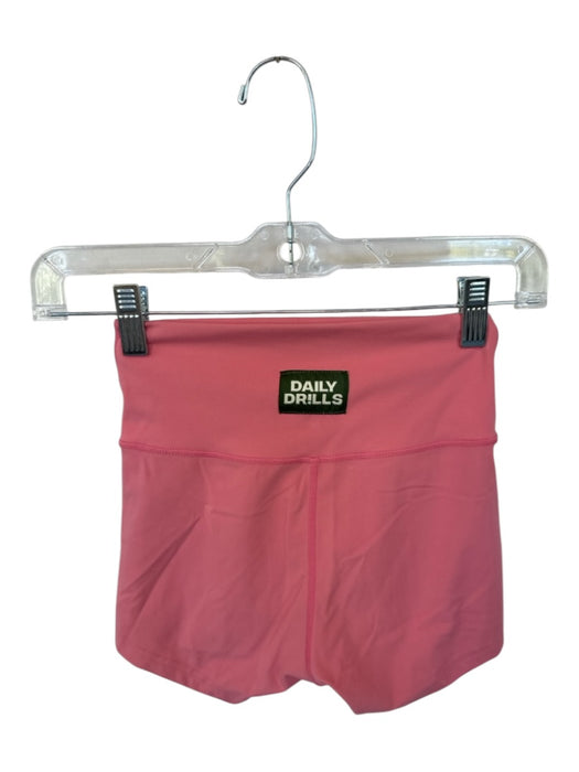 Daily Drills Size XS Salmon Nylon Blend Biker Athletic Shorts Salmon / XS