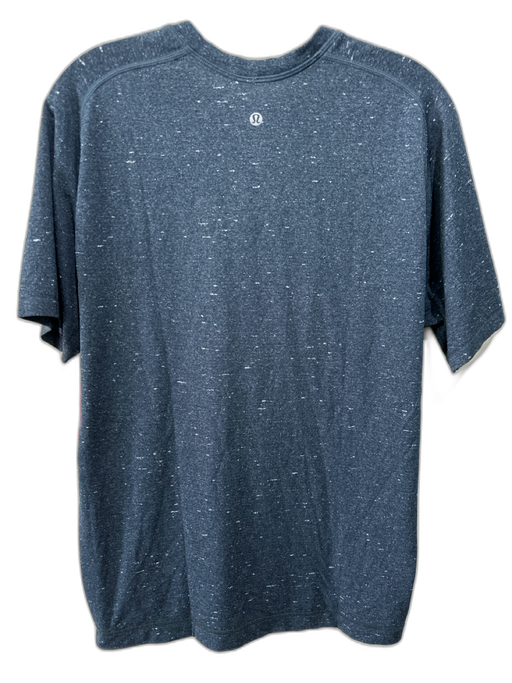 Lululemon Size Est L Dark Blue Synthetic Heathered T shirt Men's Short Sleeve Dark Blue / Est L