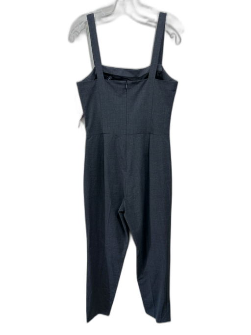 Theory Size 6 Dark Gray Wool Blend Sleeveless Back Zip Slim Leg Jumpsuit Dark Gray / 6
