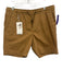 Denim & Flower NWT Size 34 Dark Tan Cotton Solid Waist Band Men's Shorts Dark Tan / 34