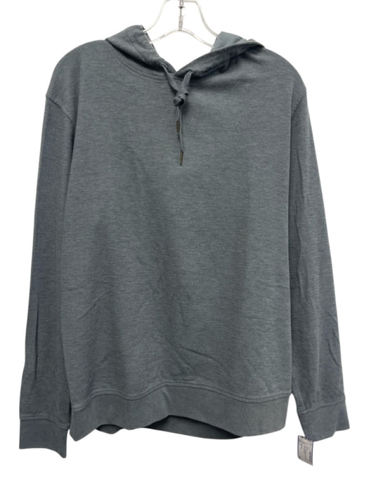 Billy Reid Size L Gray Cotton Blend Solid Hoodie Men's Jacket Gray / L