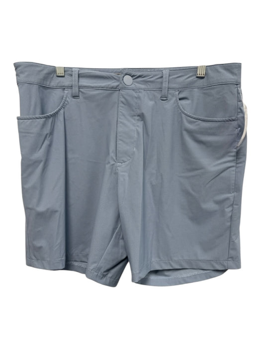 Rhone Size 35 Blue Synthetic Micro Athletic Khakis Men's Shorts Blue / 35