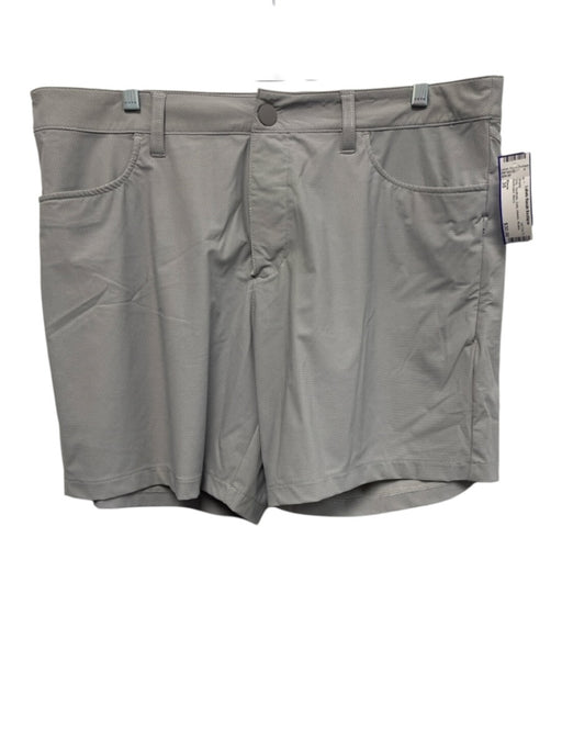 Rhone Size 35 Gray Synthetic Dots Athletic Khakis Men's Shorts Gray / 35