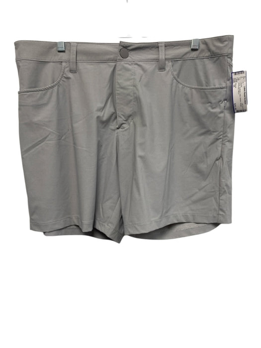 Rhone Size 35 Gray Synthetic Dots Athletic Khakis Men's Shorts Gray / 35