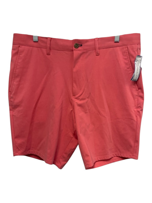 Johnnie O NWT Size 34 Red Synthetic Solid Khaki Athleisure Men's Shorts Red / 34