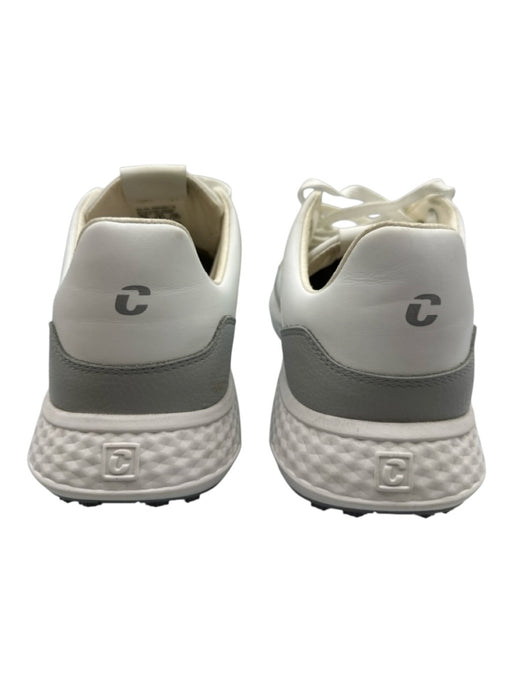 Duca Del Cosma Shoe Size 42 White & Gray Leather Solid Golf Men's Shoes White & Gray / 42