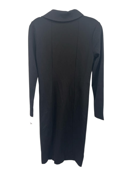 Jason Wu Size S Black Missing Fabric Tag Long Sleeve Collar Zip Up Midi Dress Black / S