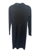 Jason Wu Size S Black Missing Fabric Tag Long Sleeve Collar Zip Up Midi Dress Black / S