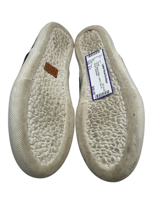 Frye Shoe Size 6.5 Black & White Leather Slip On Stretch Shoes Black & White / 6.5