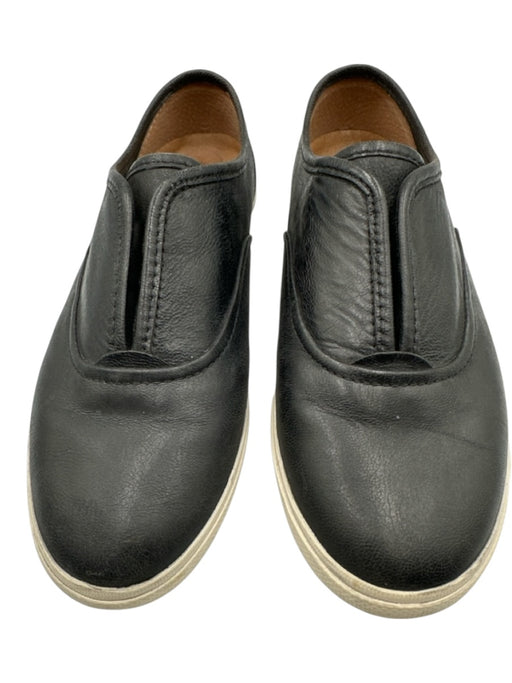 Frye Shoe Size 6.5 Black & White Leather Slip On Stretch Shoes Black & White / 6.5