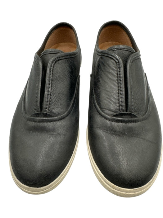 Frye Shoe Size 6.5 Black & White Leather Slip On Stretch Shoes Black & White / 6.5