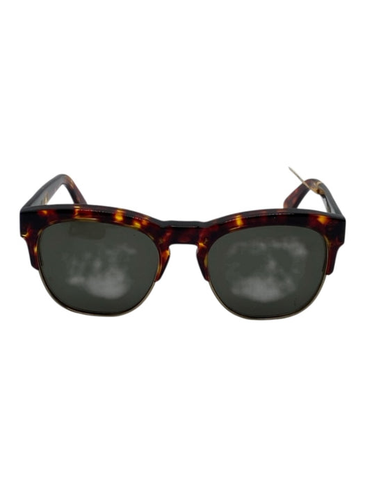 Wildfox Brown Acetate Tortoise shell Semi rimless Sunglasses Brown