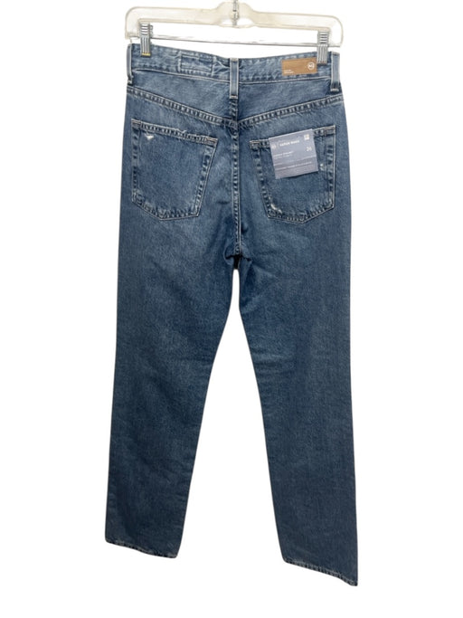 AG Adriano Goldschmied Size 26 Medium light wash Cotton Denim Distressed Jeans Medium light wash / 26