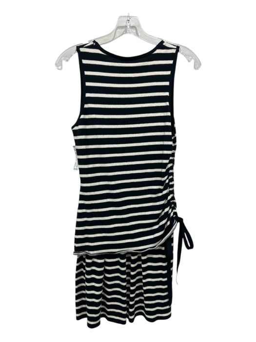 Derek Lam 10 Crosby Size XS Black & White Cotton Horizontal Stripes Dress Black & White / XS