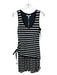 Derek Lam 10 Crosby Size XS Black & White Cotton Horizontal Stripes Dress Black & White / XS