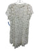 Love Johnny Was Size XS Cream Cotton Blend Eyelet Short Sleeve Dress Cream / XS