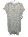 Love Johnny Was Size XS Cream Cotton Blend Eyelet Short Sleeve Dress Cream / XS