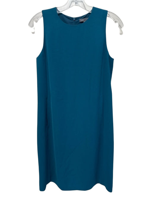 Vince Size 2 Teal Polyester Sleeveless Back Zip Dress Teal / 2