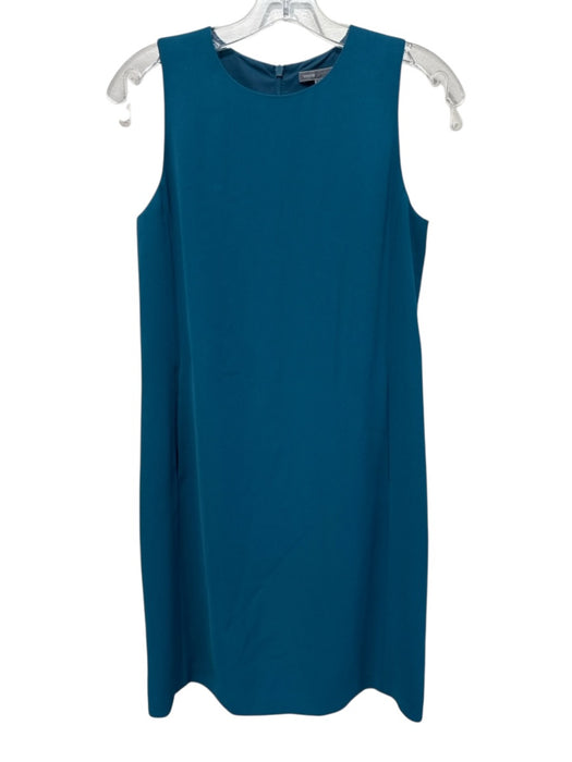 Vince Size 2 Teal Polyester Sleeveless Back Zip Dress Teal / 2
