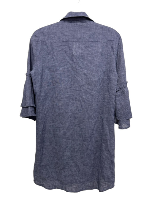 Splendid Size XS Navy Linen Blend Button Down Dress Navy / XS
