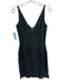 Cache Size 2 Gray & Teal Cotton & Nylon Sleeveless Lace Overlay Dress Gray & Teal / 2