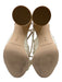 Loeffler Randall Shoe Size 9.5 Cream White open toe Pleated Crystals Pumps Cream White / 9.5