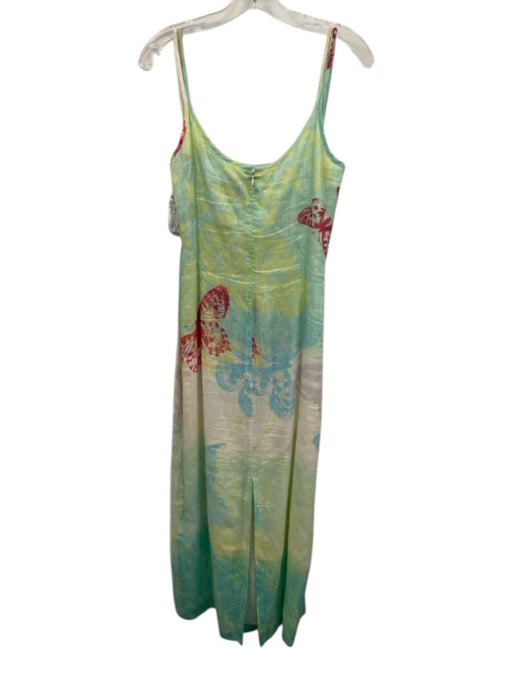 Helena Sorel Size S Blue, Green, Pink Butterfly Gradient Maxi Dress Blue, Green, Pink / S