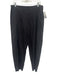 Eileen Fisher Size M Charcoal Gray Cotton Blend Elastic Waist Side Zip Pants Charcoal Gray / M