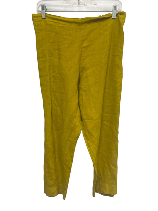 Bryn Walker Size Medium Yellow Linen Elastic Pants Yellow / Medium