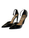 Steve Madden Shoe Size 7.5 Black Patent Leather Pointed Toe Ankle Strap Pumps Black / 7.5