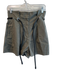 3.1 Phillip Lim Size 2 Army Green Cotton High Rise Belted Paper Bag Shorts Army Green / 2