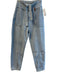 Nice Istanbul Size Small Light Wash Cotton Seam Detail Tapered High Waist Jeans Light Wash / Small