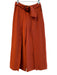 Joie Size 2 Orange Viscose Side Pockets seam detail Wide Leg belt Pants Orange / 2